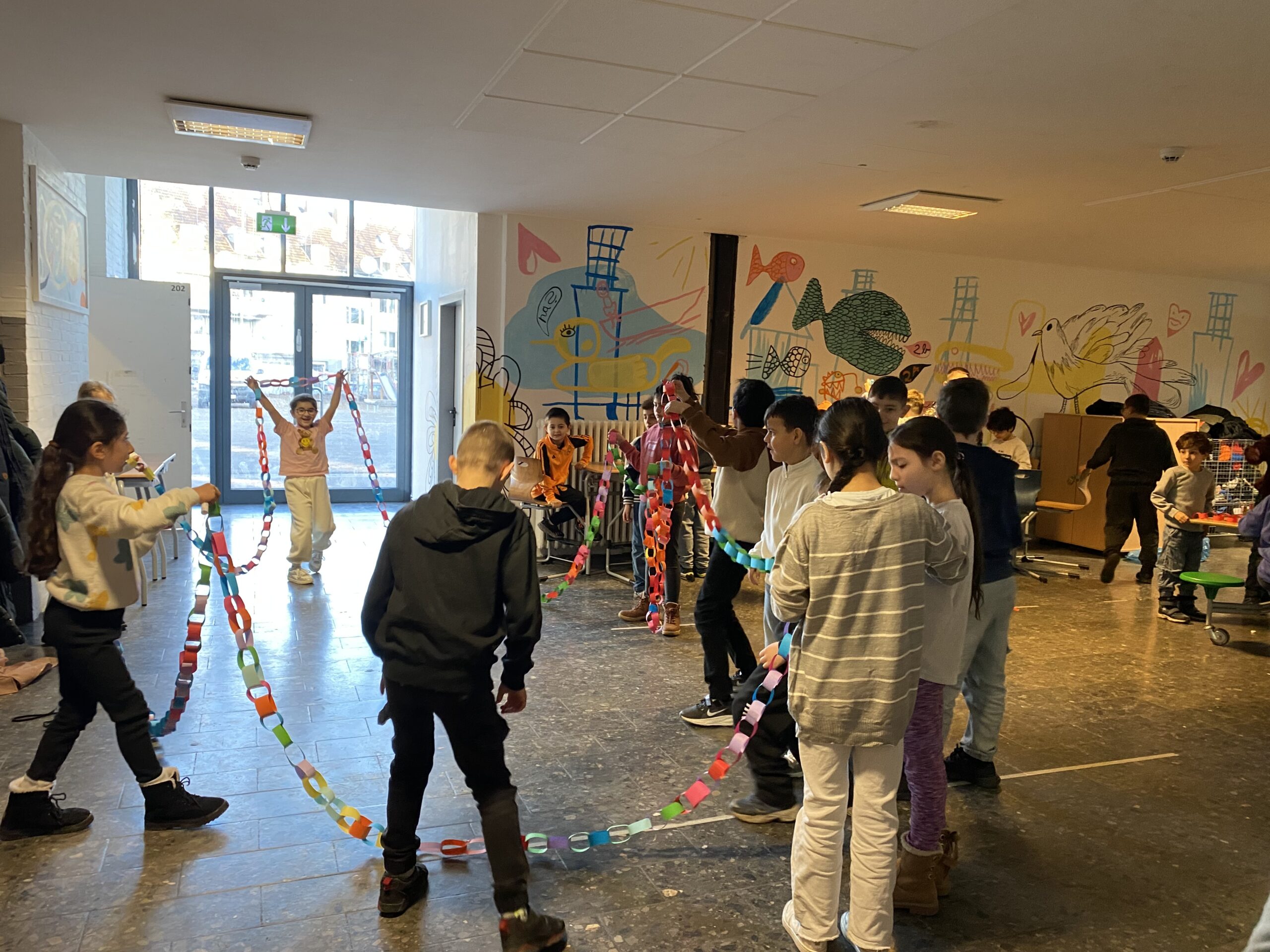 Vorbereitung für die Karnevalsparty